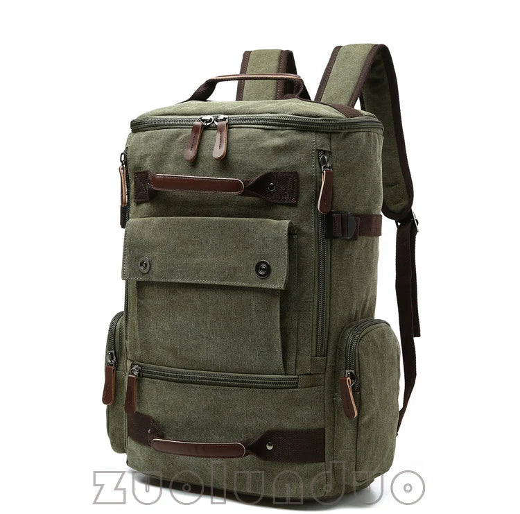 Men's Backpack Vintage Canvas Backpack School Bag Men's Travel Bags Large Capacity Backpack  Laptop Backpack Bag High Qualit