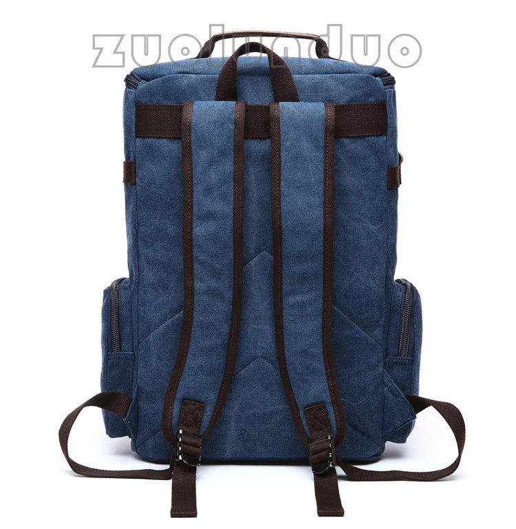 Men's Backpack Vintage Canvas Backpack School Bag Men's Travel Bags Large Capacity Backpack  Laptop Backpack Bag High Qualit