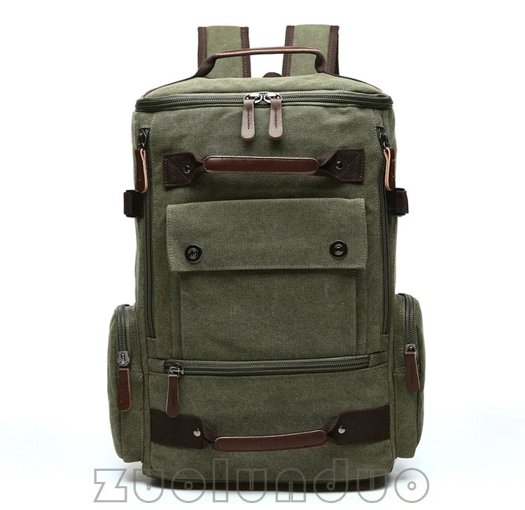 Men's Backpack Vintage Canvas Backpack School Bag Men's Travel Bags Large Capacity Backpack  Laptop Backpack Bag High Qualit