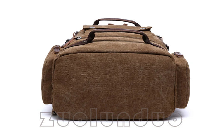 Men's Backpack Vintage Canvas Backpack School Bag Men's Travel Bags Large Capacity Backpack  Laptop Backpack Bag High Qualit