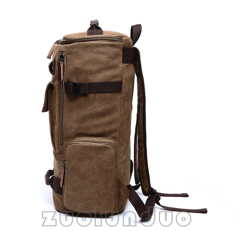 Men's Backpack Vintage Canvas Backpack School Bag Men's Travel Bags Large Capacity Backpack  Laptop Backpack Bag High Qualit