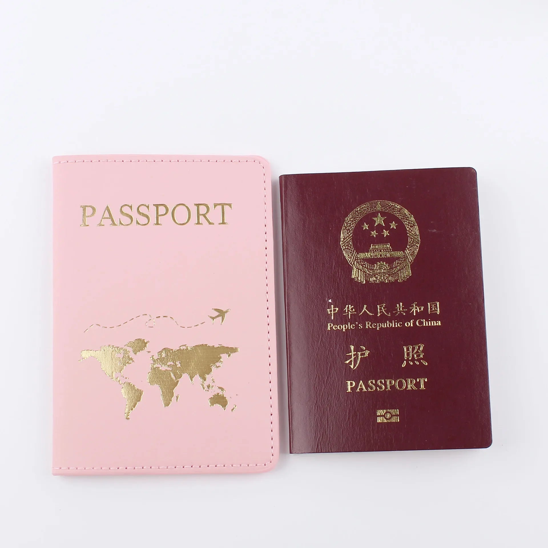 New Simple Fashion Passport Cover World Map Thin Slim Travel Passport Holder Wallet Gift PU Leather Card Case Cover Unisex