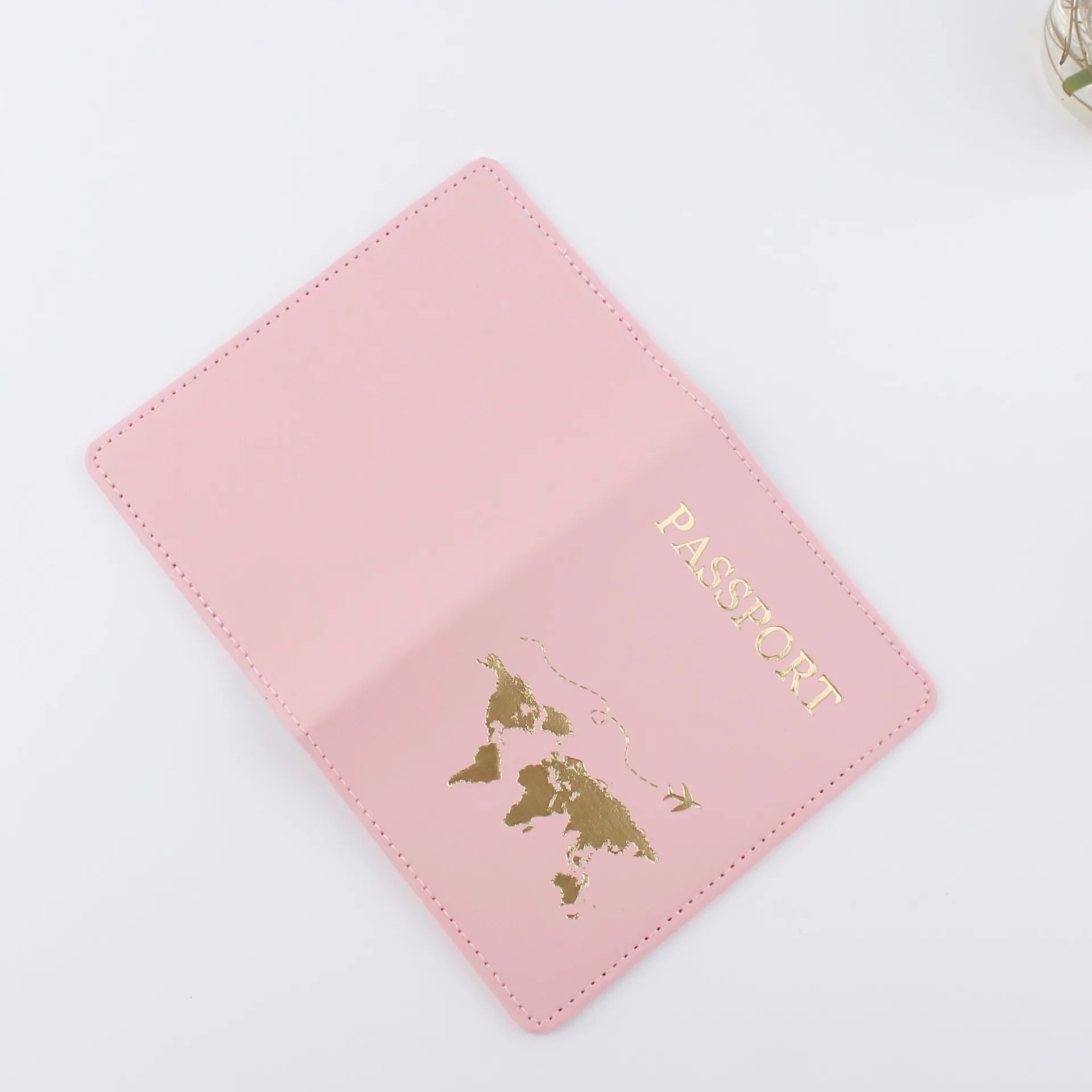 New Simple Fashion Passport Cover World Map Thin Slim Travel Passport Holder Wallet Gift PU Leather Card Case Cover Unisex